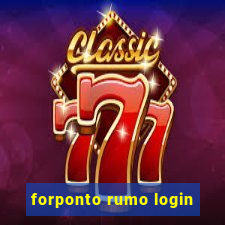 forponto rumo login